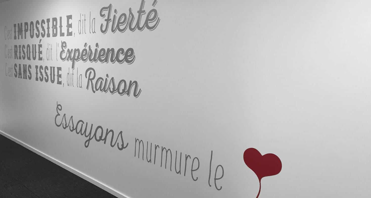 Décoration de bureau en sticker