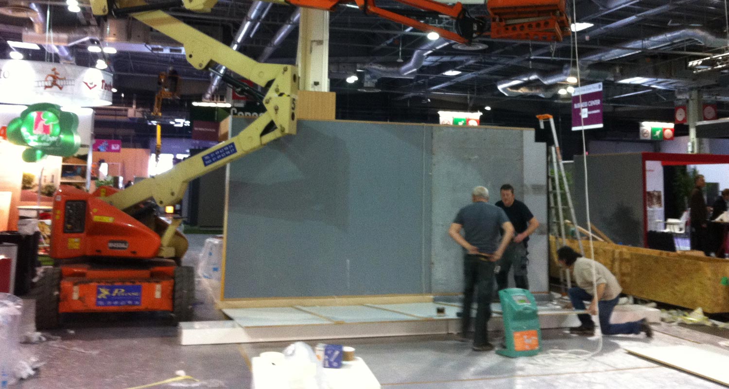 Livraison et instalation stand