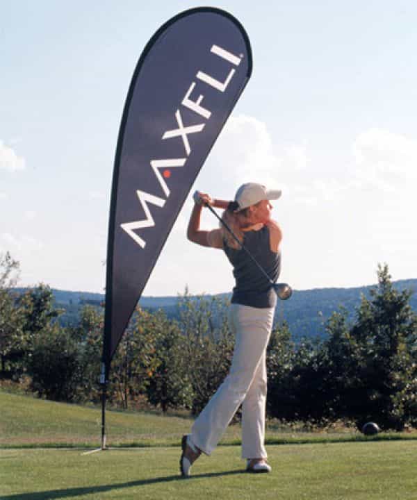Flying banner, drapeau publicitaire